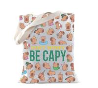 Capybara Gift Capybaras Lovers Gift Animal Don't Worry Be Capy Tote Bag for Capybara Lovers Rodent Gift (Be Capy Tote2)