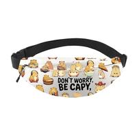 Capybara Gift Don’t Worry, Be Capy Cute Animal Lover Gift Capybara Lover Crossbody Waist Pack (Be Capy WB EU)