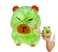 Capybara Glitter Stress Toy - Squeezer, 1 Unit Sparkly For Tension Relief, Fluid Mammal With Shimmer Bits, Sensory Item, Calm Maker For Study, Bureau, Campus, And Commute