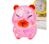 Capybara Glitter Stress Toy - Squeezer, 1 Unit Sparkly For Tension Relief, Fluid Mammal With Shimmer Bits, Sensory Item, Calm Maker For Study, Bureau, Campus, And Commute