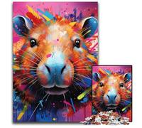 Capybara Graffiti Adult Jigsaw Puzzles 1000 Pieces Challenging Puzzles for Teenagers, Couples, And Friends for Birthdays, Christmas 50x75CM/19.68x29.52inch