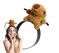 Capybara Hair Bands - Cute Animal Print Design, Soft Stretchy Elastic Material, Non Slip Comfortable Gentle Hold | Fun Hair Accessory Offering Secure Stylish Styling For Girls Teens