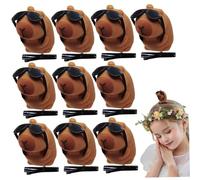Capybara Hair Clip, Cute Hair Clips, 10PCS 3D Sunglasses Capybara Clip, Portable Spring Hairpins for Photographic Party Props