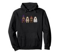 Capybara Halloween Witch Zombie Skeleton Ghost Capybara Pullover Hoodie