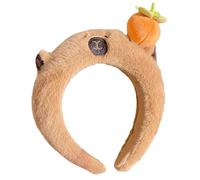 Capybara Headband Cute Plush Headband for Washing Face, Makeup, Spa, Sports Style 1
