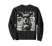 Capybara Heart Sunglasses Coconut Drink Summer Chill Sweatshirt