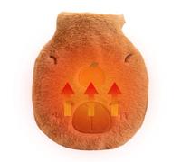 Capybara Heating Bottle - Reusable Warm Compress Container, Full Size Design for Body Soothing Support, Soft Faux Cover Hot Water Bag for Relaxation, Stomach Warmer Aid for Camping