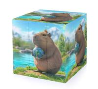 Capybara Hold Earth Funny 3-D Puzzles Speed Cube for Adults