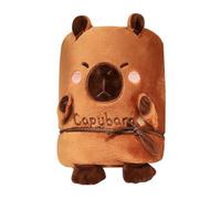 Capybara Hooded Throw - Capybara Hooded Throw, Thermal Poncho Wrap | Blanket Pullover Garment, Oversized Cape Robe, Comfy Layered Outfit | Relaxation Evening Wear, Sofa Rest Coverup, Portable Lounging