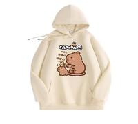 Capybara Hoodie, Spring and Autumn New Children's Hoodie, Boys and Girls Cute Water Dolphin Print Hoodie Children's Tops,Flesh,150cm