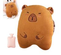 Capybara Hot Water Bottle, Plush Hand Warmer with 1000ml Kids Hot Water Bottle, Cute Animals Hot Water Bottles Can Warm Hands and Feet, for Kids, Babies, Hand Warmer Pillow, Birthday Gift