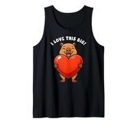 Capybara I Love This Big Heart Valentines Day Boys Girls Kid Tank Top