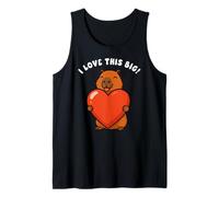Capybara I Love This Big Heart Valentines Day Boys Girls Kid Tank Top