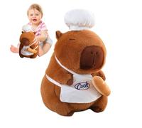 Capybara In - Construction In Thirty-Five Centimeters Height, Cute Chef Costume Design, Animal In Soft To R, Adorable Pillow In Capybara |