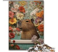 Capybara in The Bathtub 1000 Pieces Jigsaw Puzzles For Teens And Adults, Challenging Game Toys Every Piece Is Unique - Challenging Family Fun Game (50x75cm)