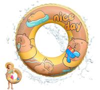 Capybara Inflatable Swim Ring, Capybara Swimming Float Inflatable Float Pool Swimmings Pools Float Toy for Water Sports Swimmings Pools, Summer Swimming Pooltoys Party(B)