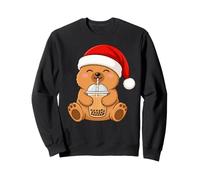 Capybara Kawaii Drinking Bubble Tea Boba Christmas Sweatshirt