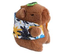 Capybara Key Chain Cute Stuffed Animal Toy Pendant with Cloth and