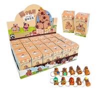 Capybara Keychain - Kapi Baľa Keychain, Cute Snotty Bear Capybara Plush Toy Charm | Realistic Cartoon Animal Pendant For Bag | Random Design, Student Gift, Bag Pendant, Children Adults, Decorative Oŕn