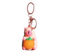 Capybara Keychain - Lighted Super Cute Creative Capybara Keychain - Funny Doll Pendant | Realistic Capybara Toy | Key Chain For Bag | Adorable LED Light Up | Animal Charm Keyring | Charm Gift