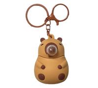Capybara Keychain - Silicone Bag Charm | Cute Squeeze Toy for Kids & Fidget Toy with Bubble, Adorable Pendant for Backpacks & Keys, Charming Decoration