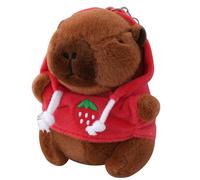 Capybara Keychain, Soft Cuddly Capybarra Plush Animal Keyring, Capybaras Stuffed Animal Keychains,Cute Stuffed Toys Backpack Accessory For Bag Desktop Purse