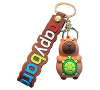 Capybara Keyring - 4.2x6.2cm Capybara Bag Keyring Charm | Cute Animal Bag Charm Keychain | Cute Kids School Bag Charm | Decorative Bag Accessories Pendant for Kids and Adult