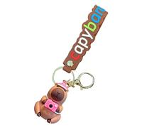 Capybara Keyring Toys - Capybara Figure Car Key Chain | Cute Capybara Buddha Key Chain | Funny Capybara Doll Key Holder | 6.6cm/2.4inch Key Holder Backpack Purse Pendant for Boys and Girls