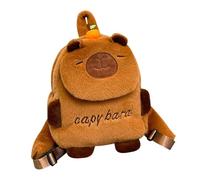 Capybara Kids Backpack, Capybara Plush Backpacks Cartoon School Backpack Kawaii Backpack Daypack Bags Double Shoulder Bag Preschool Backpacks for Kindergarten School(25x22x8cm)