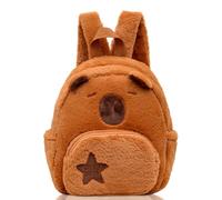 Capybara Kids Backpack, Capybara Plush Backpacks Cartoon School Backpack Kawaii Backpack Daypack Bags Double Shoulder Bag Preschool Backpacks for Kindergarten School(29x24x11cm)