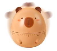 Capybara Kids Timer - Manual 60 Minute Device, Cartoon Countdown Clock, Stable Timer, No Tilt Timer, Classroom, Study, Home, Time Management, Teaching Aids, Family, Friends, Adults, Men