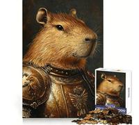 Capybara Knight Armor 1000 Piece Jigsaw Puzzles for Adults Teenagers Think Training Easy Relaxation Defined Edges Thoughtful Xmas (50x75cm)