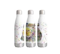 Capybara Large Rodent Pet Watercolour Farm Animals Rainbow Art Bottle Double Wall Insulated Stainless Steel Sport Drinks 500ml White Gift Ideal for School Work Office Oudoor Sports