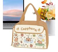 Capybara Lunch Bag - Insulated Leak-Proof Lunch Box,Waterproof Cartoon Cute Animal Print Cooler Bag,Portable Holder for School, Work & Picnics | Funny Capybara Pattern for Kids, Teens & Adults