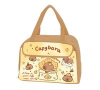 Capybara Lunch Bag, Insulated Lunch Box, 11.42x9.25in Thermal Tote Handbag, Portable Meal Prep Pouch, Leakproof Design for Travel, Hiking, Picnic, Girls, Boys, Women, Men, Teens