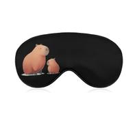 Capybara Mama Sleep Mask Eye Cover for Sleeping Men Women Light Blocking Travel Blindfold