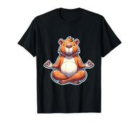 Capybara Meditation Cute Cozy Namaste Yoga Capybara T-Shirt