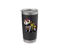 Capybara Mexican Sugar Skull Calavera Viva Mexico Party Stainless Steel Insulated Tumbler