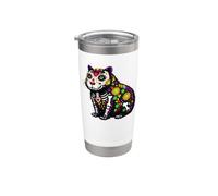 Capybara Mexican Sugar Skull Calavera Viva Mexico Party Stainless Steel Insulated Tumbler