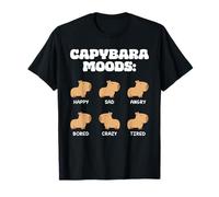 Capybara Moods Funny Capybaras T-Shirt
