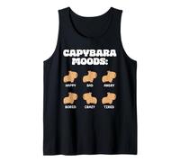 Capybara Moods Funny Capybaras Tank Top
