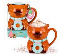 Capybara Mug & Hot Chocolate Gift Set - Cute Capybara Collectible Mug, 20g Hot Chocolate Mix. Perfect Present Christmas Stocking Fillers Gifts for Capybara Lovers