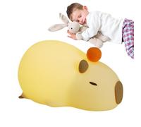 Capybara Night Light,Bedroom Lighting Device,Silicone Animal Night Light - for Kids Teens Apartment Bedroom Nursery Bedside Nightstand Study Dorm Hallway Birthday Home Hotel