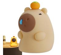 Capybara Night Light - Cute Light Up Cartoon, Touch Sensitive Night Light | 5000mah Rechargeable Nursery Nightlight, 3 Level Dimmable Bedroom Night Lights for Kids Room Sleeping Study