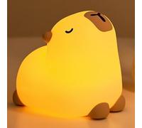 Capybara Night Light Gifts, Cute Silicone Capybara Nightlights for Kids, LED Touch Lamp, Portable Rechargeable Children's Room Light, Bedside Lamp for Nursery Bedroom Table Decoration for Boys Girls