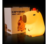 Capybara Night Light, LED Touch Lamp Soft Silicone Light 7 Colors Lamp Rechargeable Touch Lights with Timer Soft Silicone Nightlight Animals Silicones Lamps Up for Toddler Bedroom and Room Decor