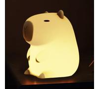 Capybara Night Lights, Cute Nursery Baby Light Touch Sensor Sleep Lights Silicone Capybara Shape Rechargeable Cute Capybara Night Lights for Baby, Kids, Teenagers Bedroom