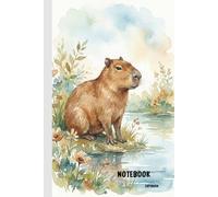 Capybara Notebook: A5 Lined Journal (6x9) - 100 Pages - Cute Animal Lover Gift - Relaxed Aesthetic Writing Book