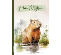 Capybara Notizbuch: Notizheft A5 Dot Grid Wasserschwein Buch für Notizen Geschenk für Nagetier Liebhaber und Nager Tierfreunde Schreibheft mit Meerschweinchen Motiv Geschenkidee zum Geburtstag