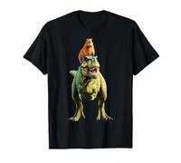 Capybara on T-Rex - Absurd and Funny Dinosaur Animal Duo T-Shirt